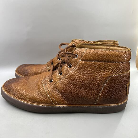 UGG Alin Chukka Boots Men Size 15 Brown Leather Shearling Lined Comfort Shoes main image 5